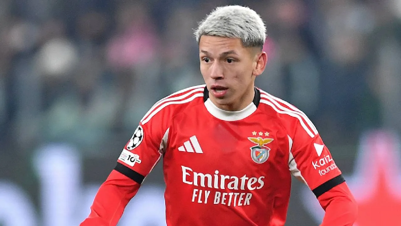 Gianluca Prestianni, jugador del Benfica.