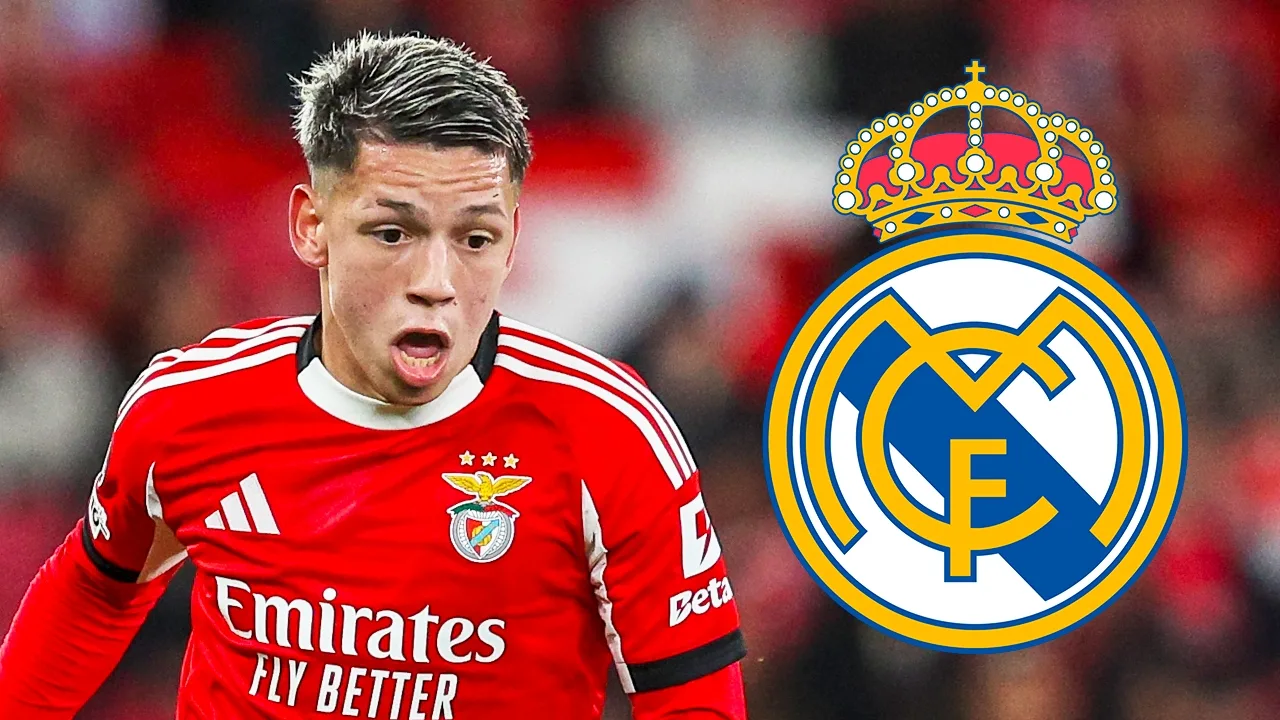 Gianluca Prestianni está junto a la delegación del Benfica en Madrid.