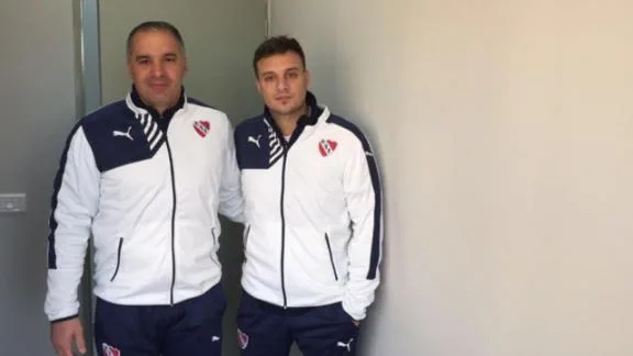 Martín Anselmi en Independiente de Avellaneda (2016).