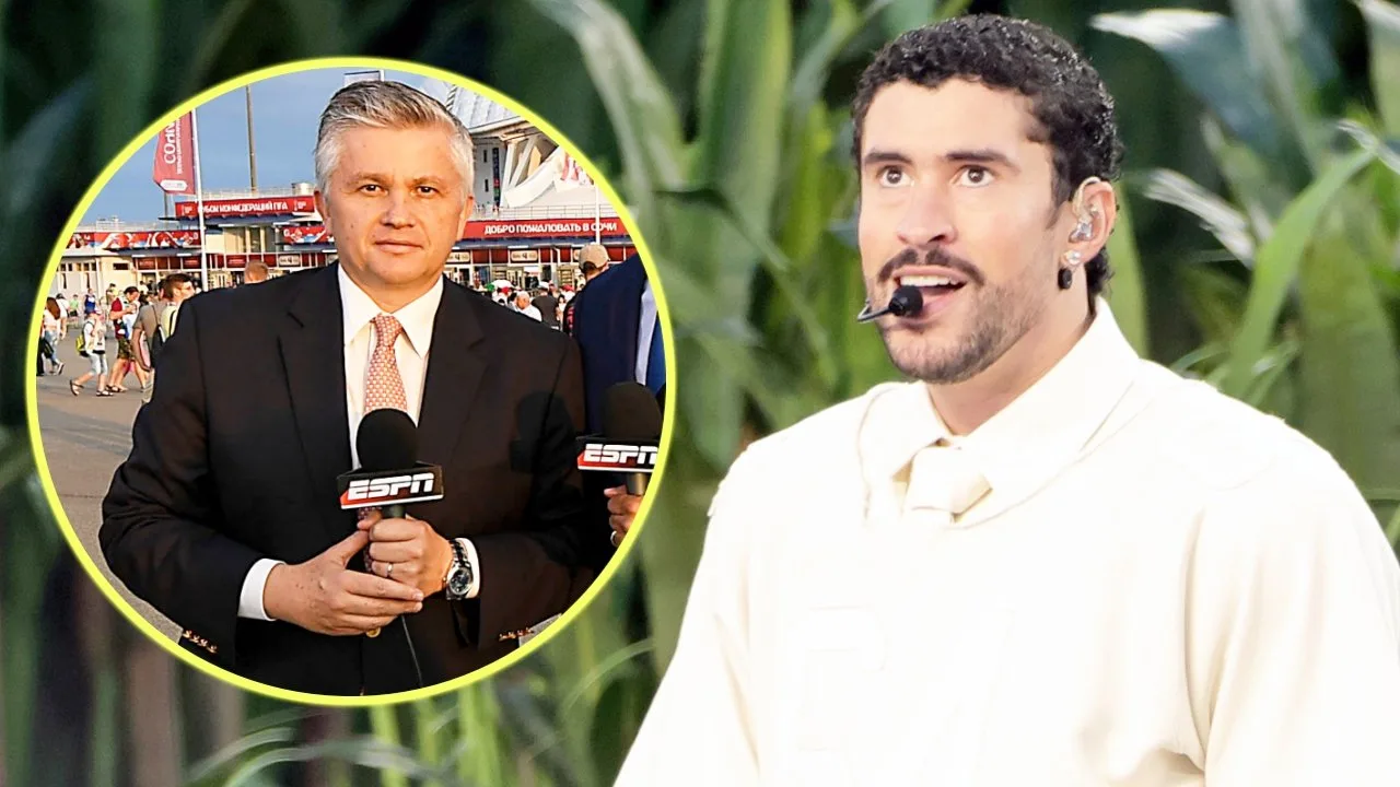 John Sutcliffe de ESPN llora por show de Bad Bunny en Super Bowl