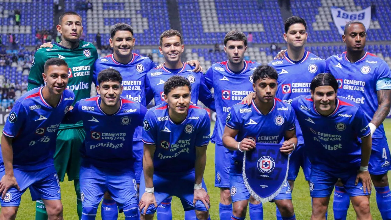 Cruz Azul, en foto de su duelo ante el Vancouver FC de la Concachampions 2026.