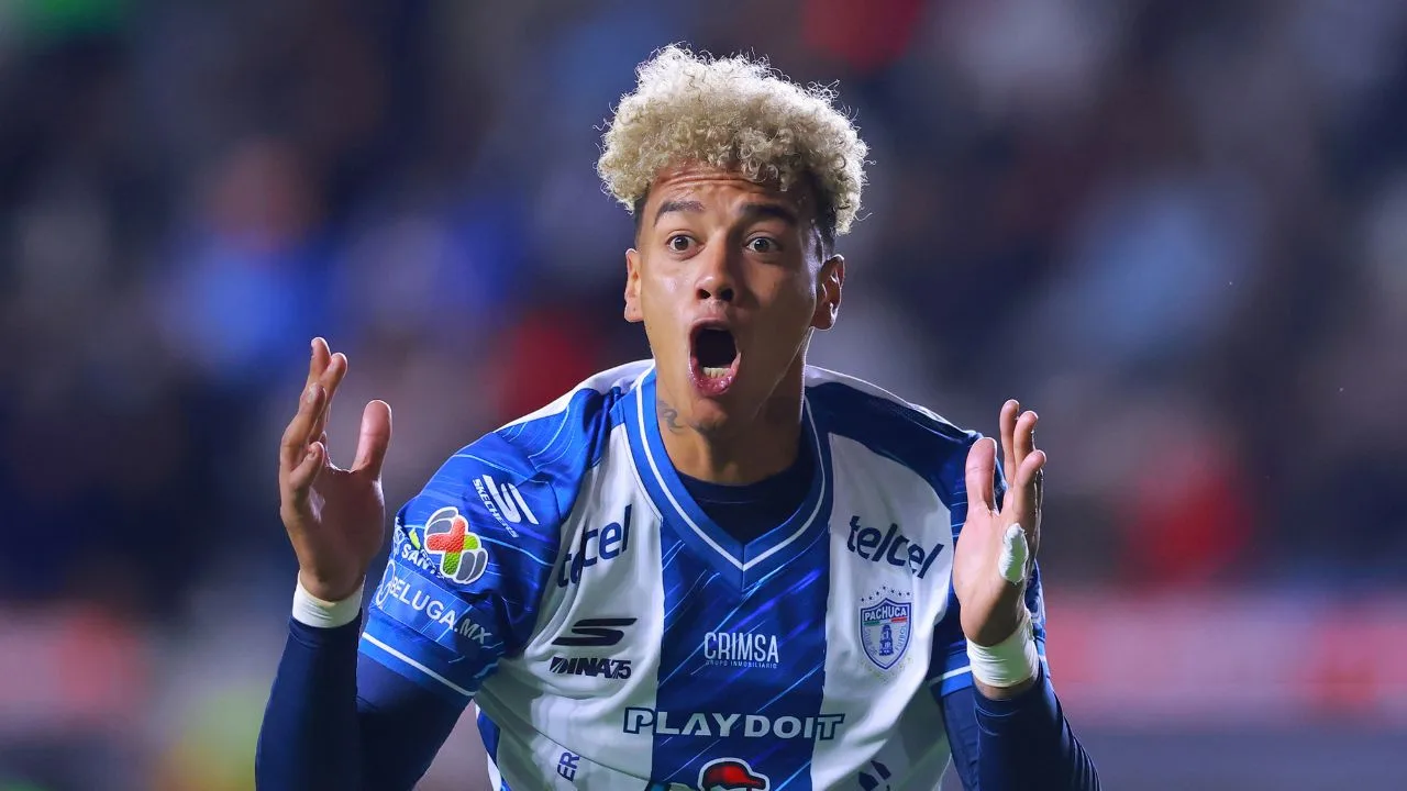 Jhonder Cádiz, jugador de Pachuca. 