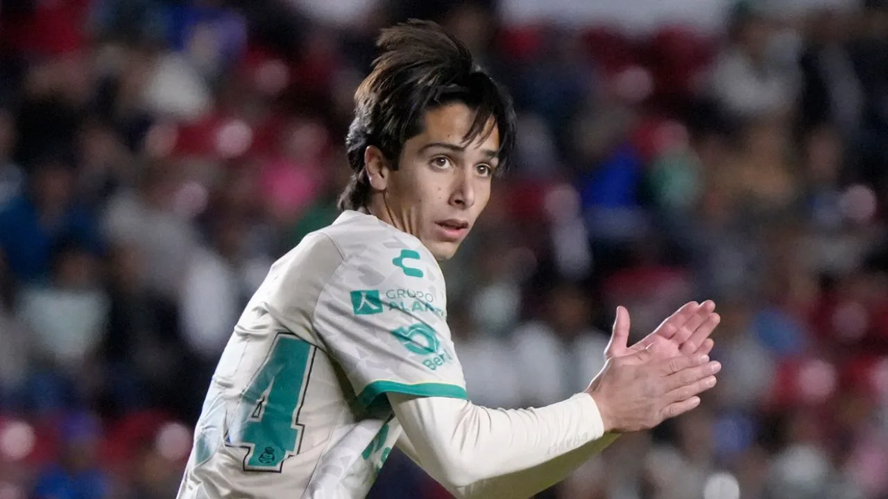 Lucca Vuoso, jugador de Santos Laguna.