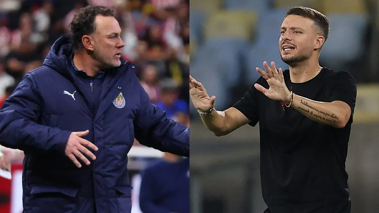 Gabriel Milito y martín Anselmi, entrenadores argentinos que han dirigido en México. 