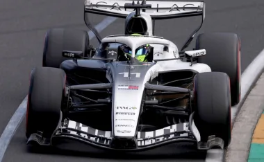 Checo Pérez con Cadillac en el GP de Australia