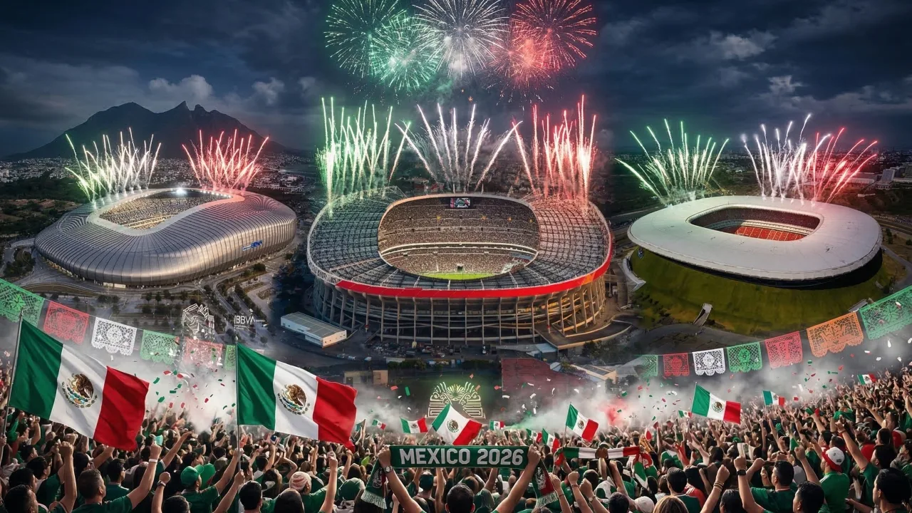 Estadio Azteca, Estadio BBVA y Estadio Akron, Mundial 2026