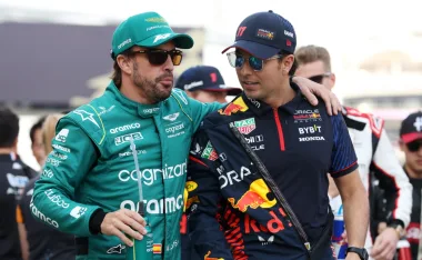 Fernando Alonso, Checo Pérez