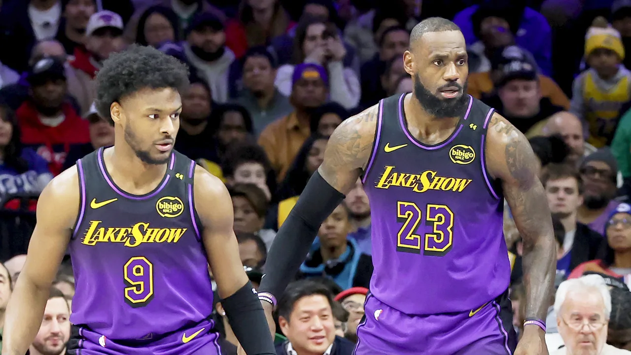 LeBron James y su hijo hacen historia con Lakers en NBA.