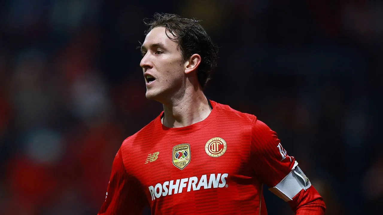 Marcel Ruiz, jugador de Toluca. 