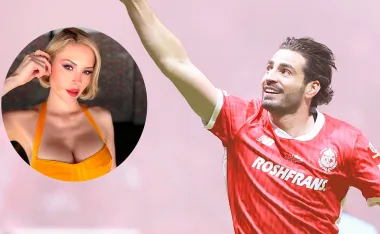 Pollo Briseño, figura del Toluca y la periodista Miroslava Montemayor.