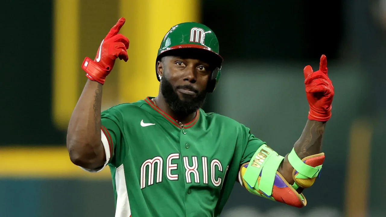 Randy Arozarena, jardinero izquierdo de México en el Clásico Mundial de Béisbol 2026.