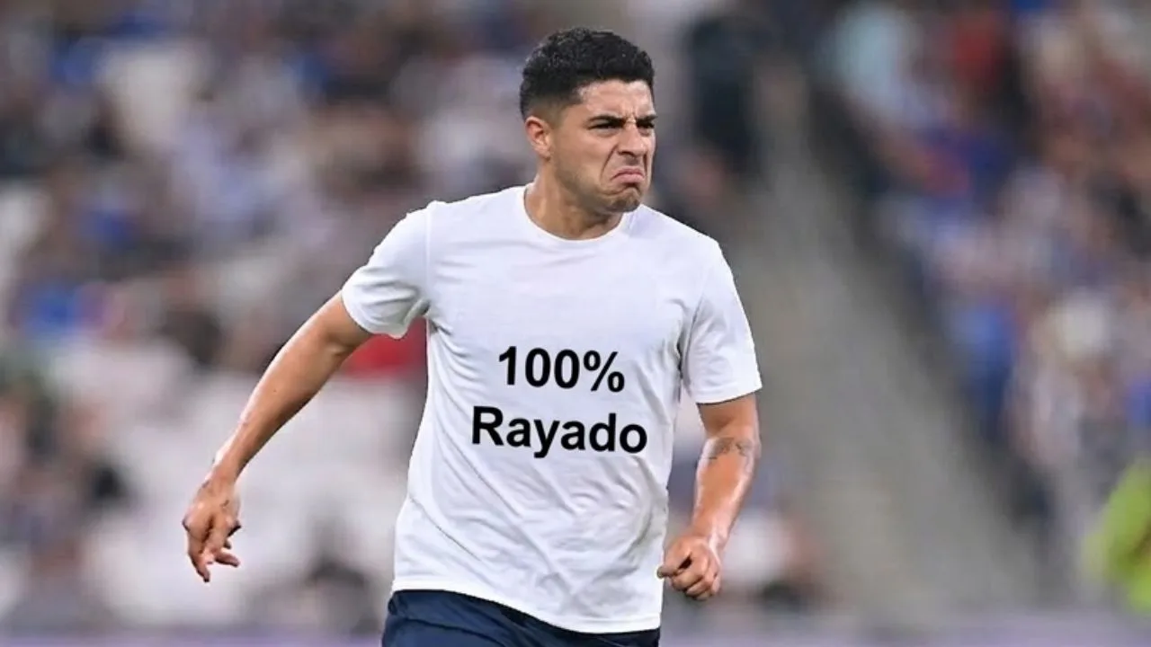 Imagen del jugador Víctor Guzmán manipulada con ayuda de herramientas de inteligencia artificial.