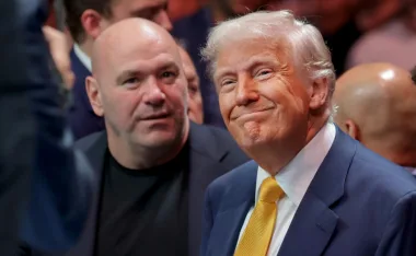 Dana White, presidente de la UFC junto a Donald Trump