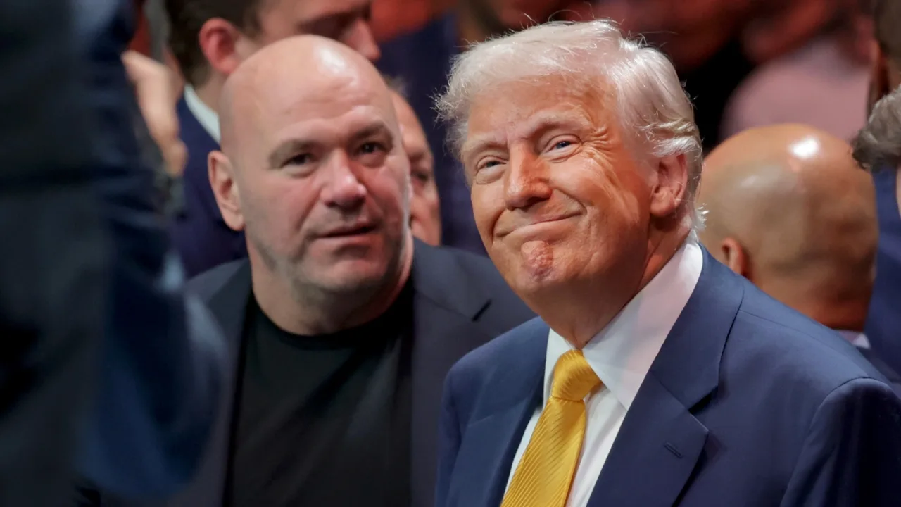 Dana White, presidente de la UFC junto a Donald Trump