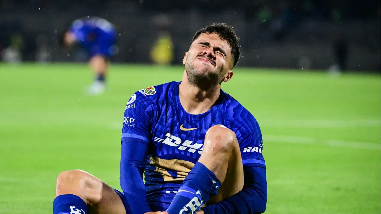 Alan Medina, jugador de Pumas. 