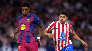 Cómo le fue a Obed Vargas en el Atlético de Madrid vs Barcelona: resultado y goles