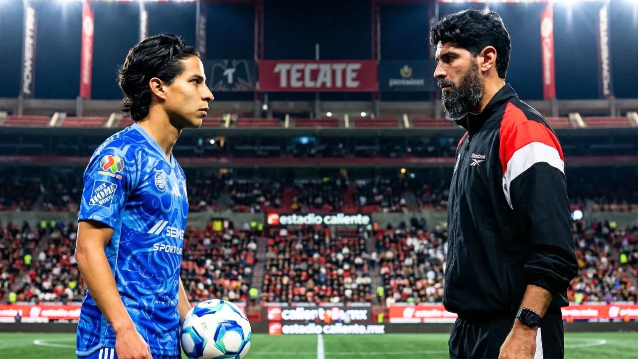 El encontronazo entre Diego Lainez y el Loco Abreu en el Xolos de Tijuana vs Tigres que revive vieja rivalidad.