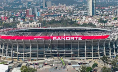 El renovado Estadio Azteca.