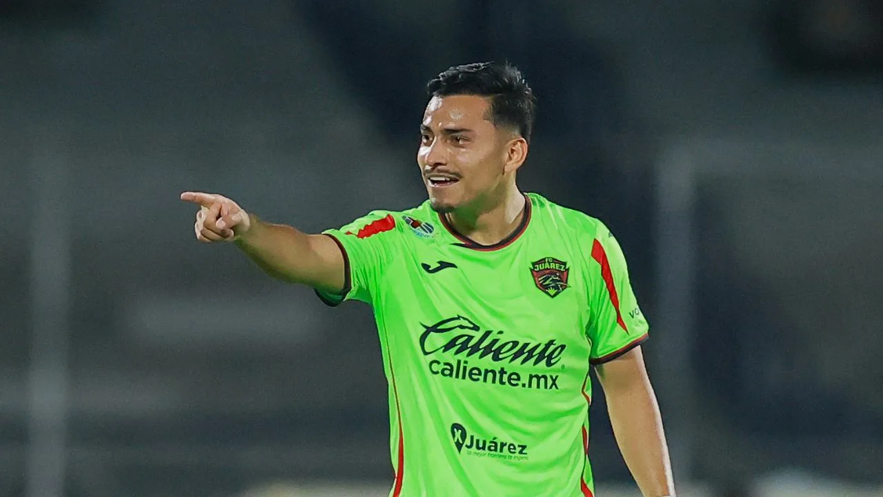 Jairo Torres, quien anotó el 0-2 para los Bravos de Juárez.