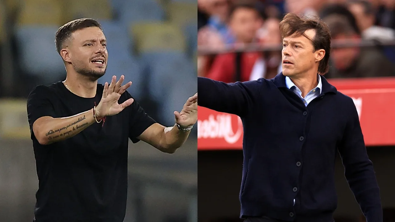 Martín Anselmi y Matías Aleyda, técnicos que podrían recalar en Monterrey. 