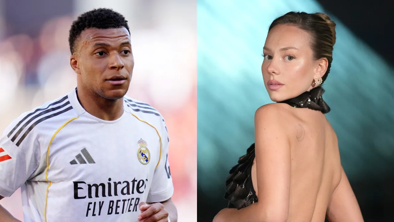 Kylian Mbappé y Ester Expósito. 