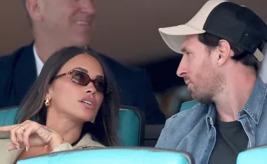 Antonela Roccuzzo y Lionel Messi.