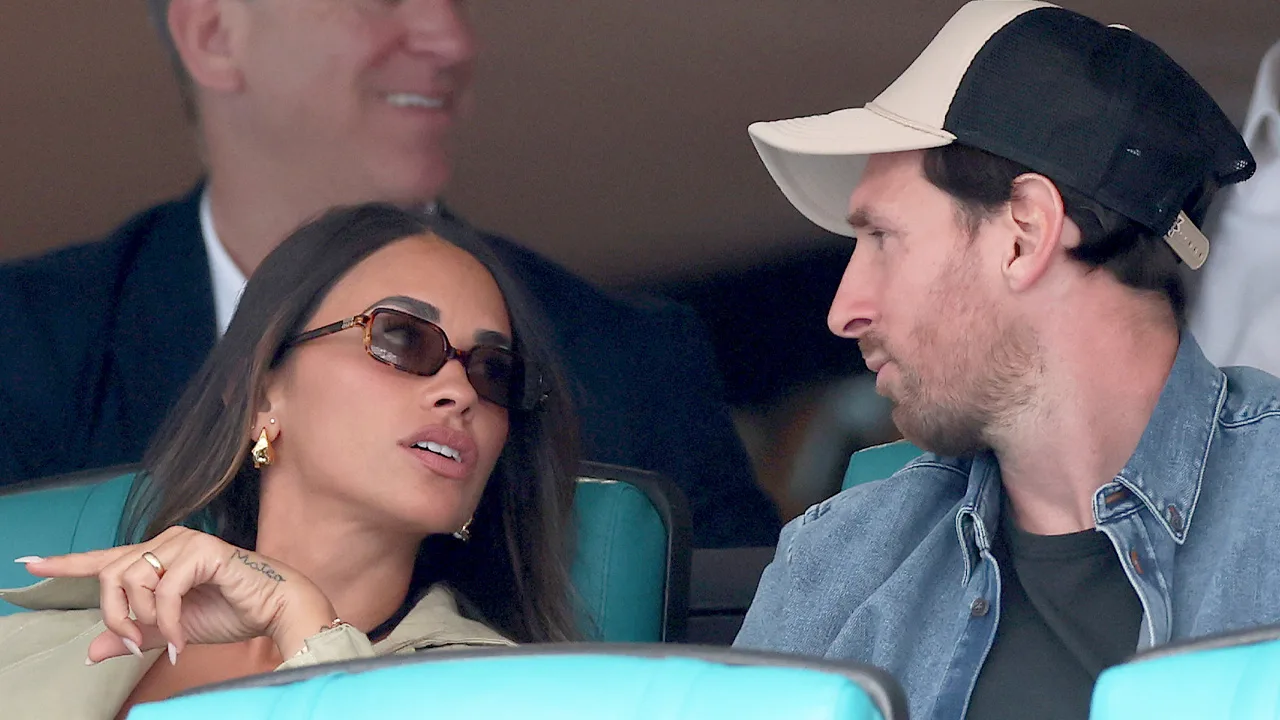 Antonela Roccuzzo y Lionel Messi.