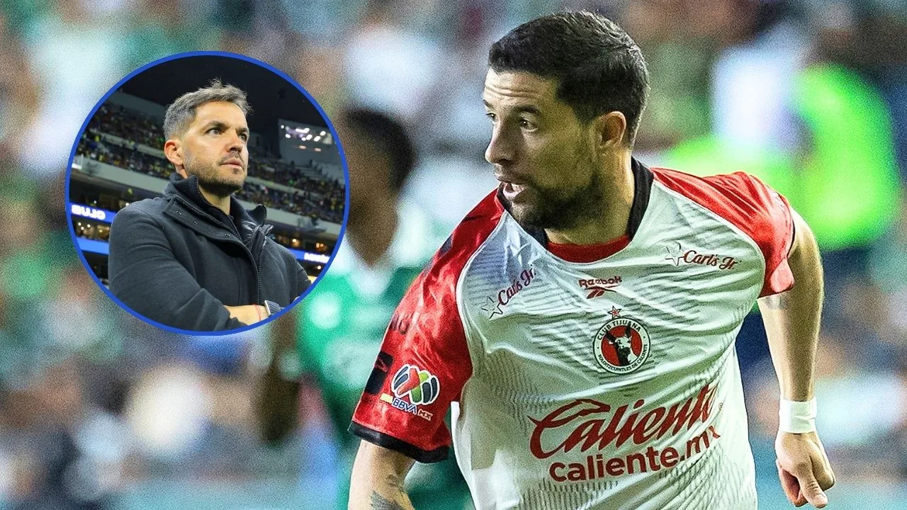 Cruz Azul vs Xolos de Tijuana: Así fue el frío saludo de Nacho Rivero con Nicolás Larcamón.