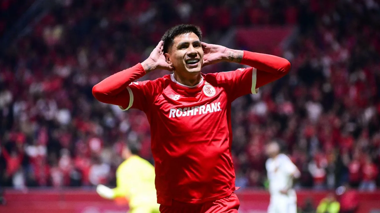 Nicolás Castro, jugador del Toluca. 