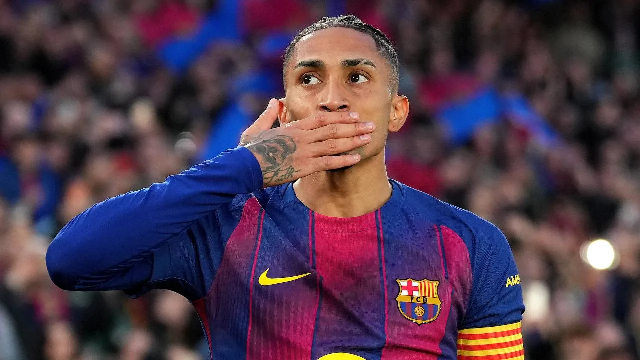 Raphinha, jugador del Barcelona.