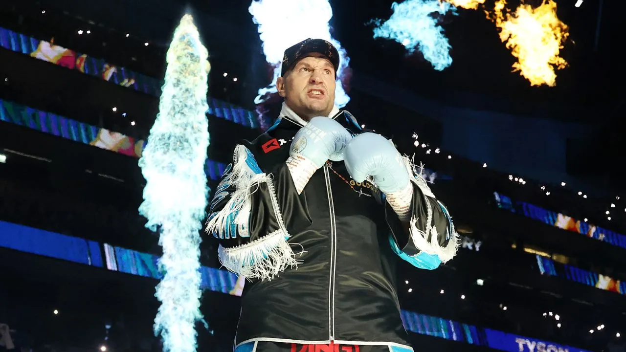 Tyson Fury, quien pelea contra Arslanbek Makhmudov. 