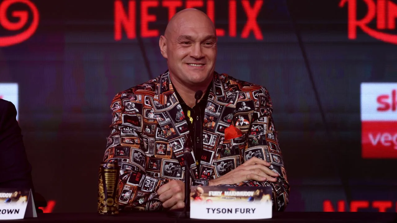 Tyson Fury, quien peleará este fin de semana con Arslanbek Makhmudov. 