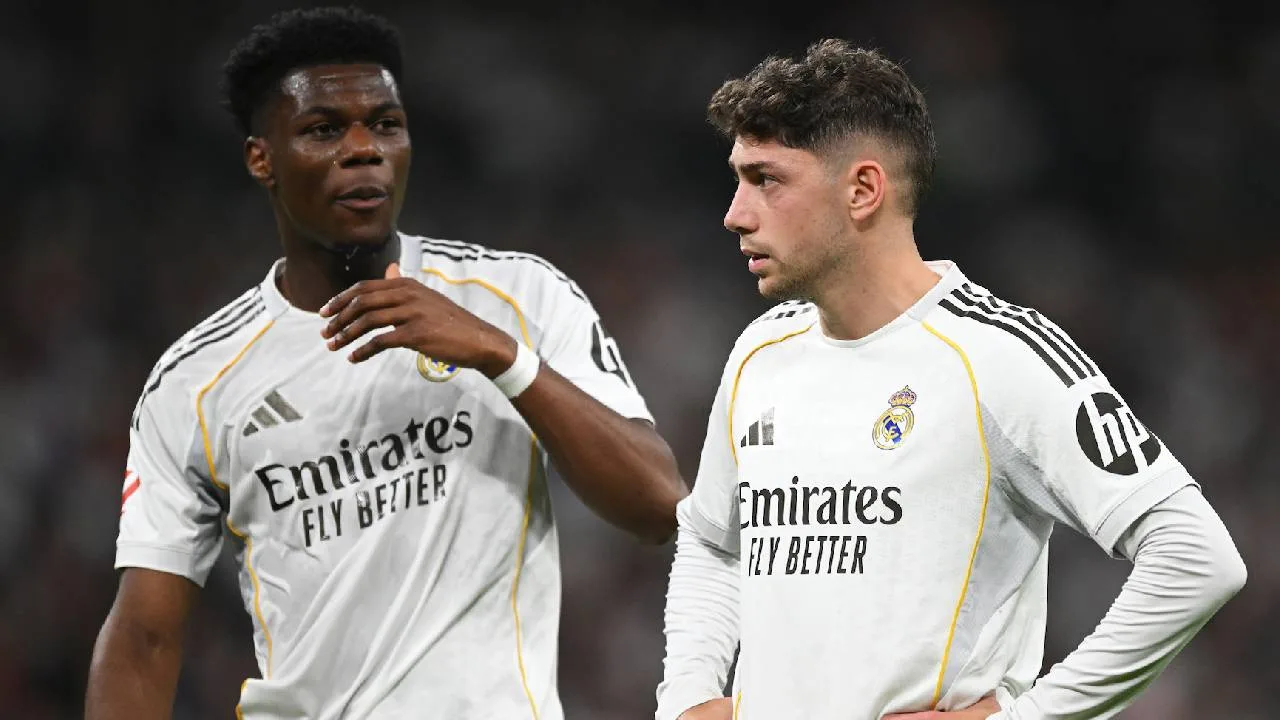 Aurélien Tchouaméni y Fede Valverde.
