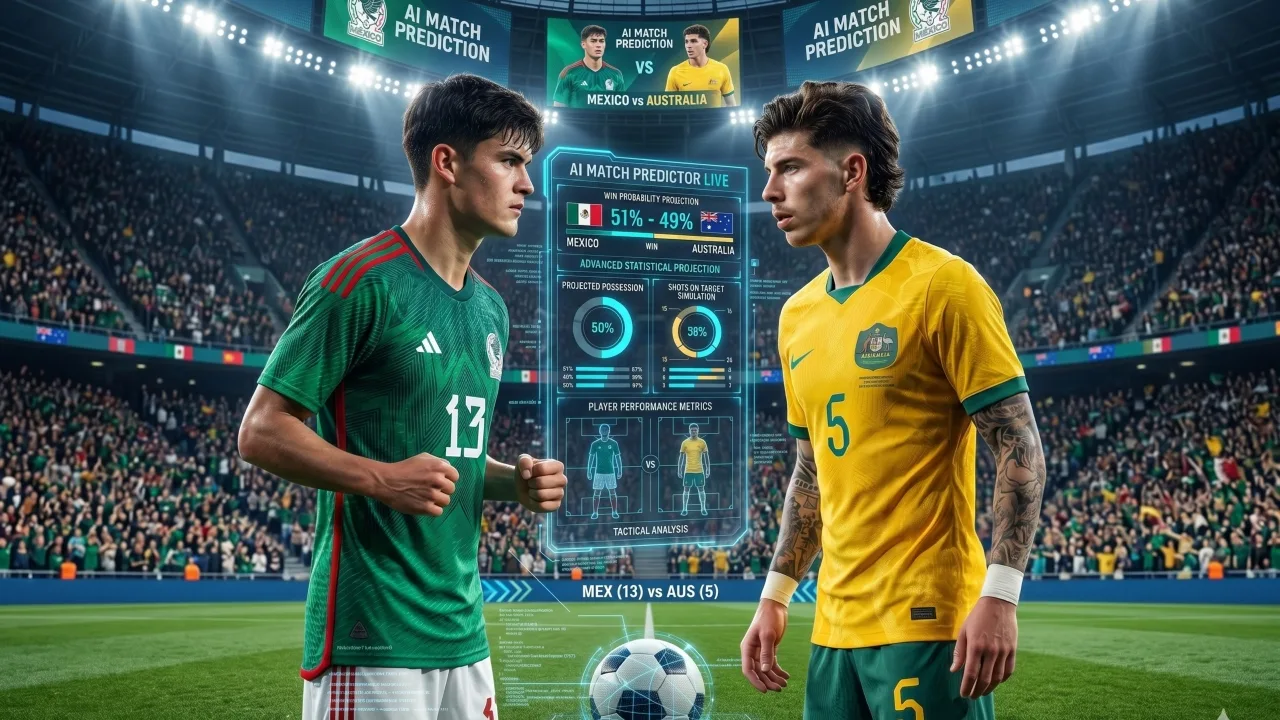 Predicción de la IA para México vs. Australia