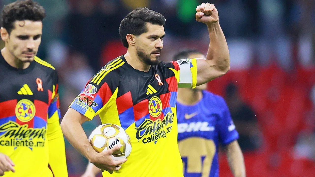 Henry Martín, jugador del América. 