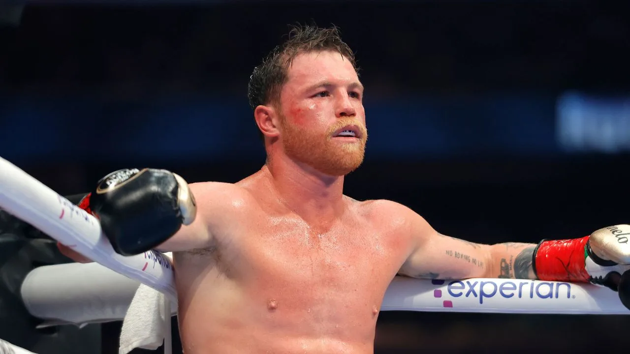 Canelo Álvarez, boxeador mexicano. 