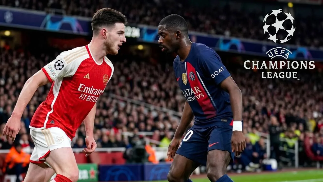 Arsenal vs PSG, la final de la Champions League.