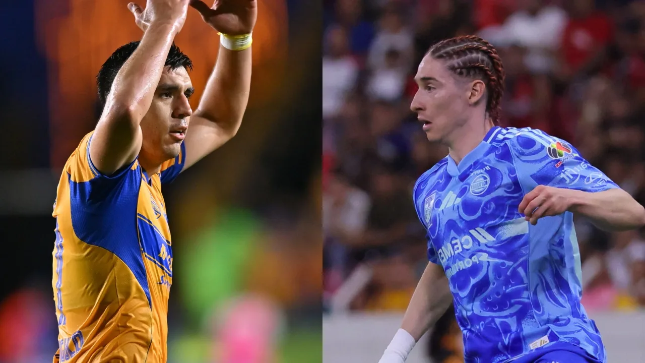 Jesús Angulo y Marcelo Flores, de Tigres. 