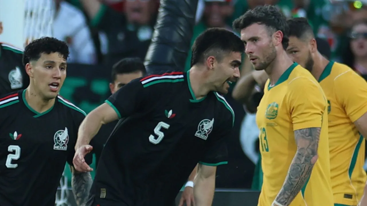 Johan Vázquez abrió el marcador en el duelo amistoso ante Australia. 