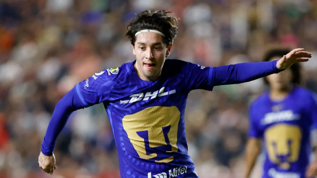Jordan Carrillo, jugador de Santos Laguna que está a préstamo con Pumas. 