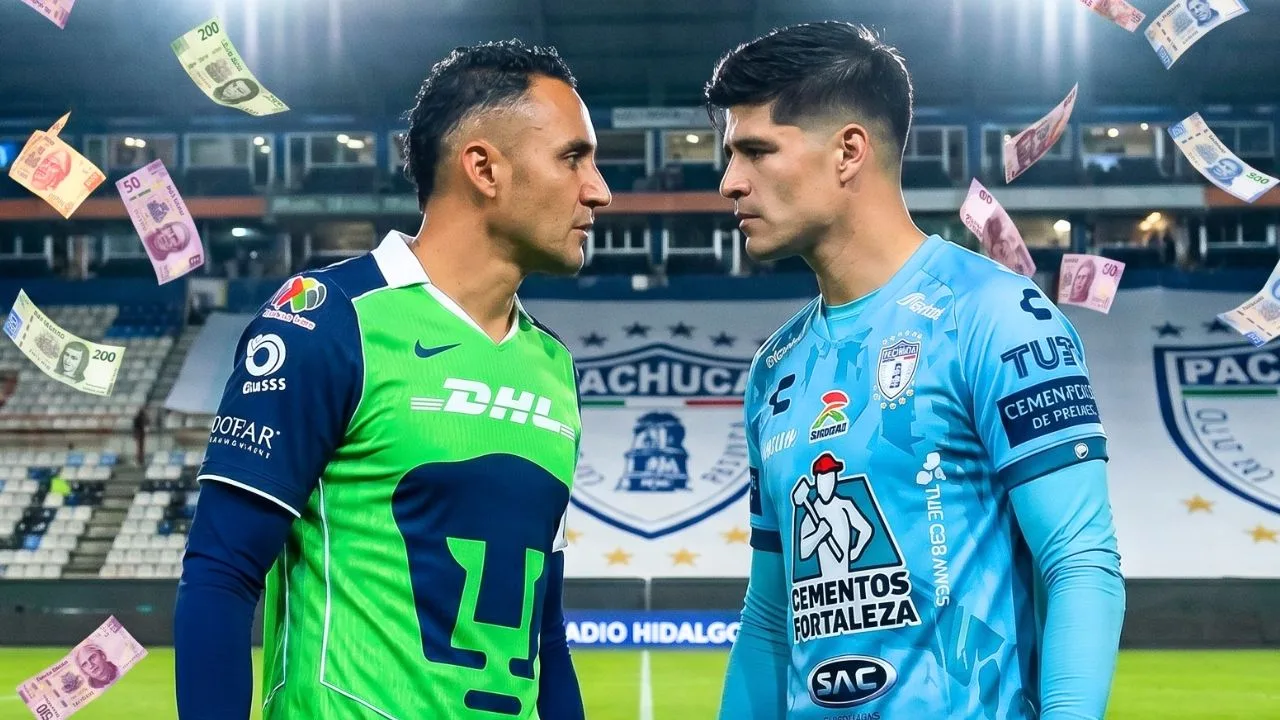 Pachuca vs Pumas: Mientras Keylor Navas gana 37 millones, este es el salario de Carlos Moreno.