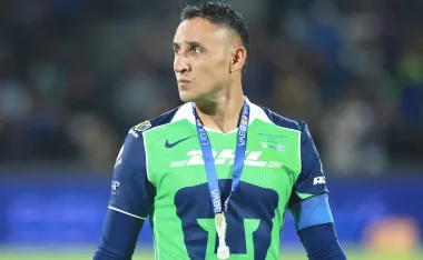 Keylor Navas y su tristeza tras perder el título con Pumas.