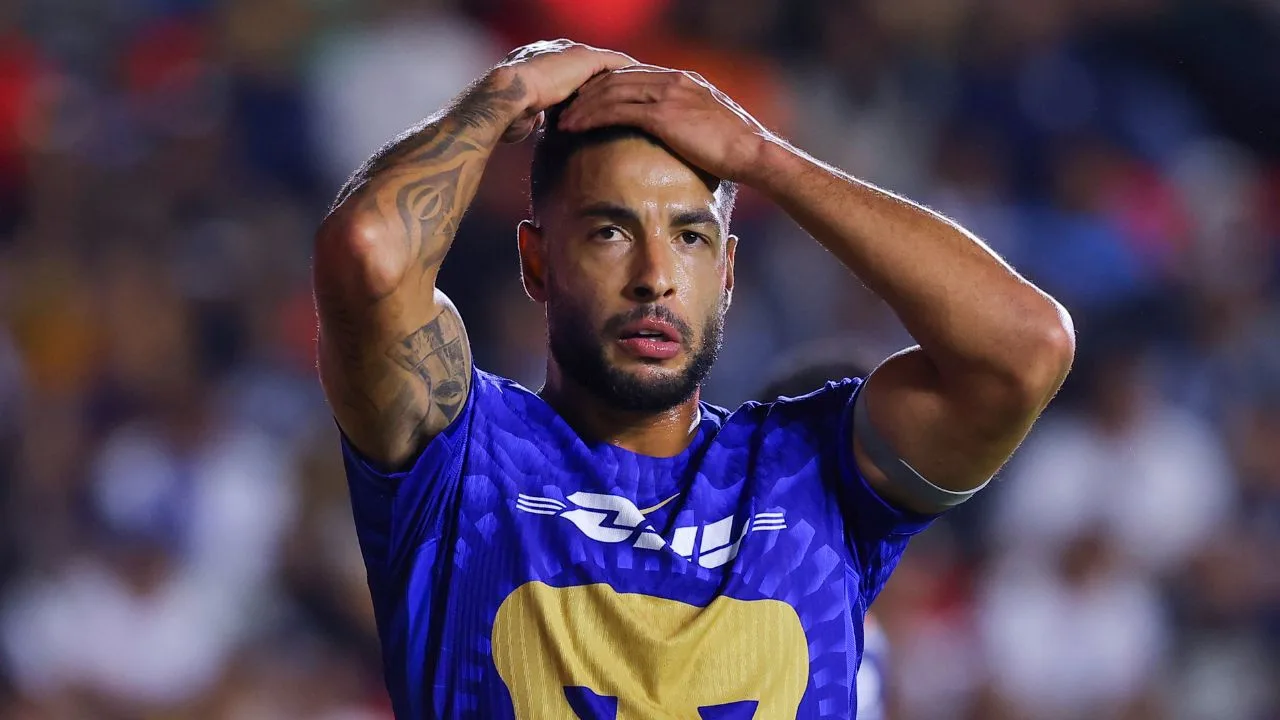 Nathan Silva, jugador de Pumas. 