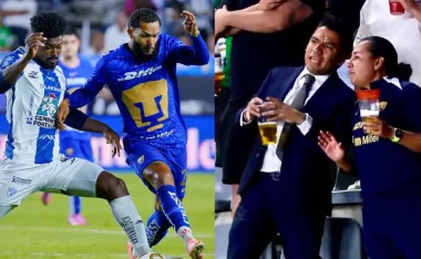 Un aficionado se hizo viral en el Pachuca vs Pumas.