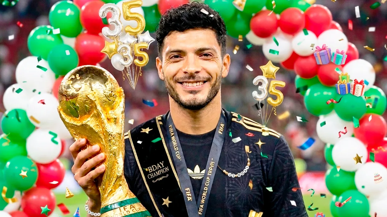 Raúl Jiménez y su festejo de cumpleaños mundialista.