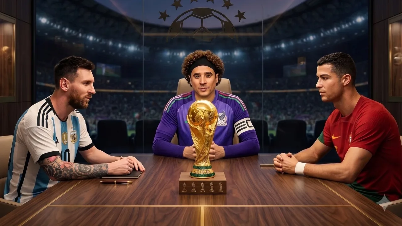 Memo Ochoa, Lionel Messi, Cristiano Ronaldo