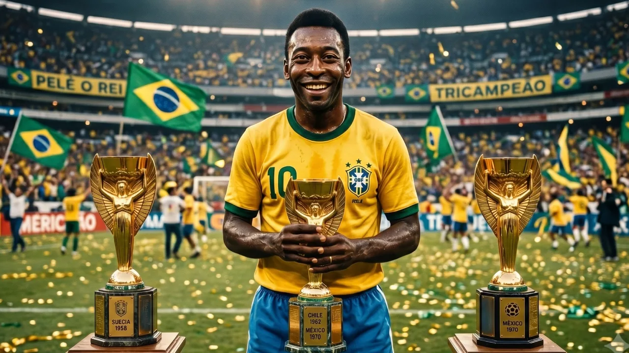 Pelé, récords en Mundiales