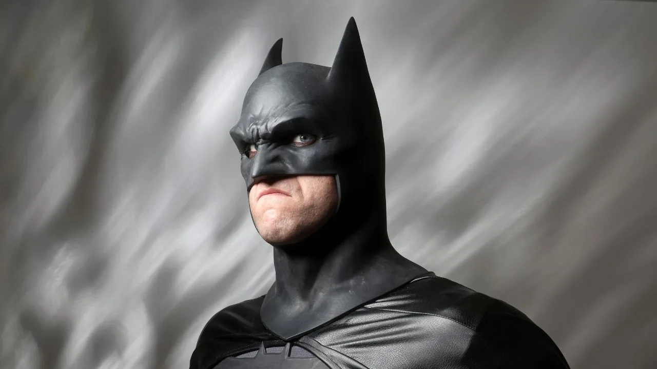 Imagen ilustrativa del personaje Batman, interpretado por un cosplayer en la New York Comic Con. 