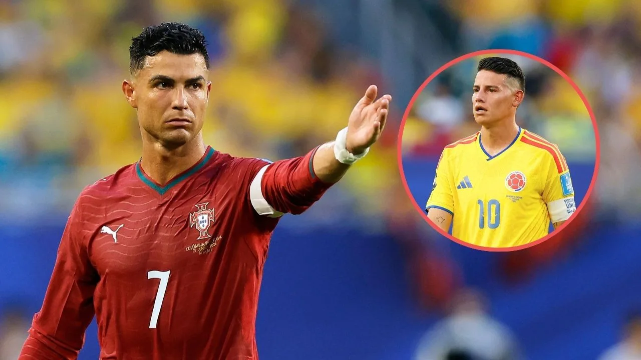 Colombia vs Portugal: Cómo fue el encuentro de James Rodríguez y Cristiano Ronaldo.