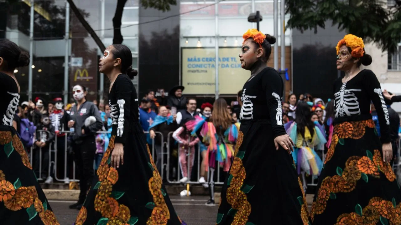 Imagen del Desfile del Día de Muertos de la CDMX. 